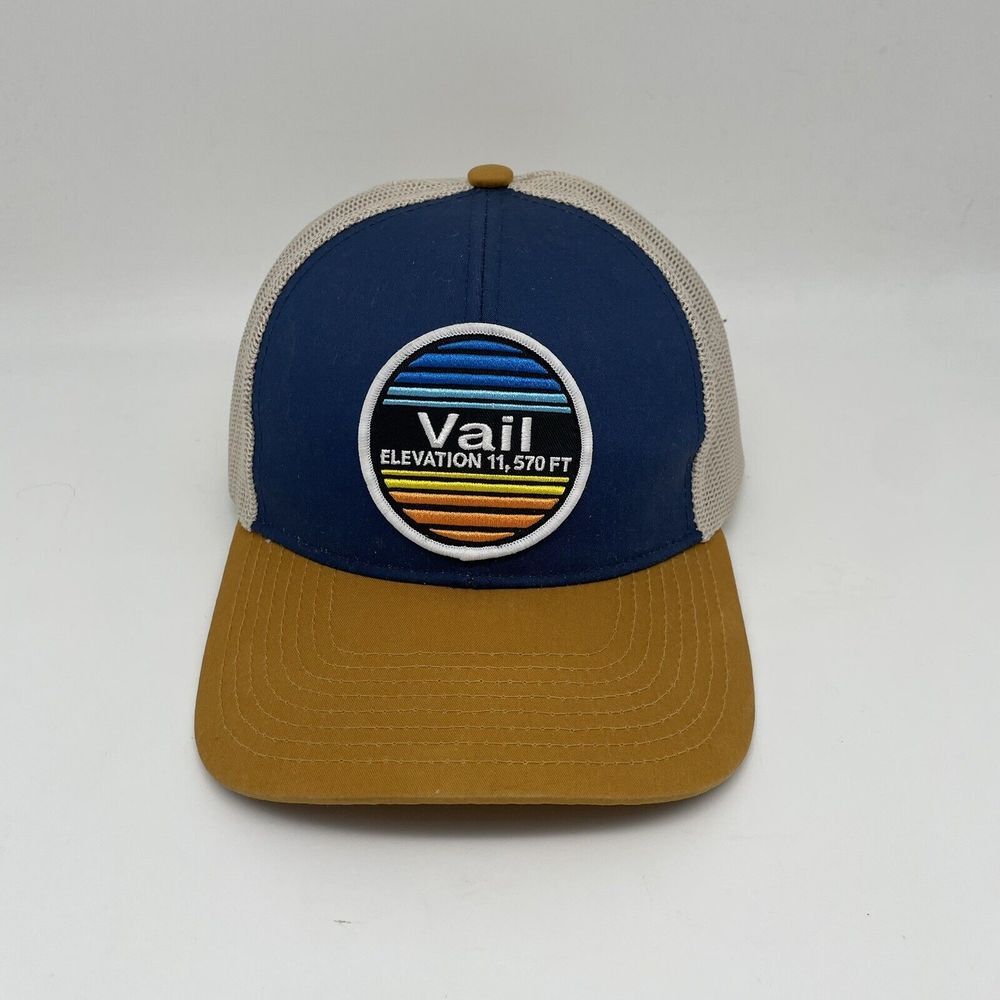 Good Land Supply Co Vail Colorado Elevation Trucker Hat OS‎ Snapback Adjustable